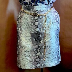 Womens snake design business casual skirt